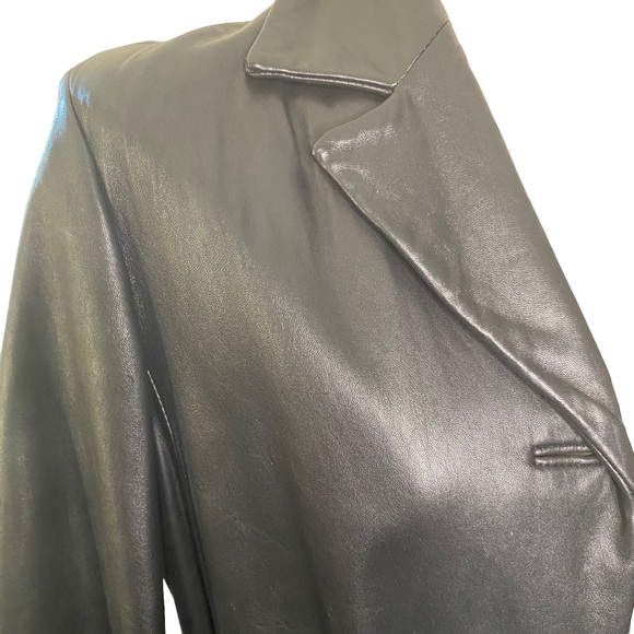 London Fog Genuine Leather Coat Womens - Picture 5 of 9